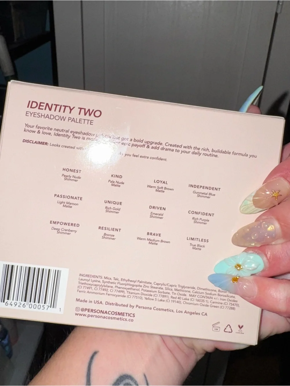 Identity two eyeshadow palette